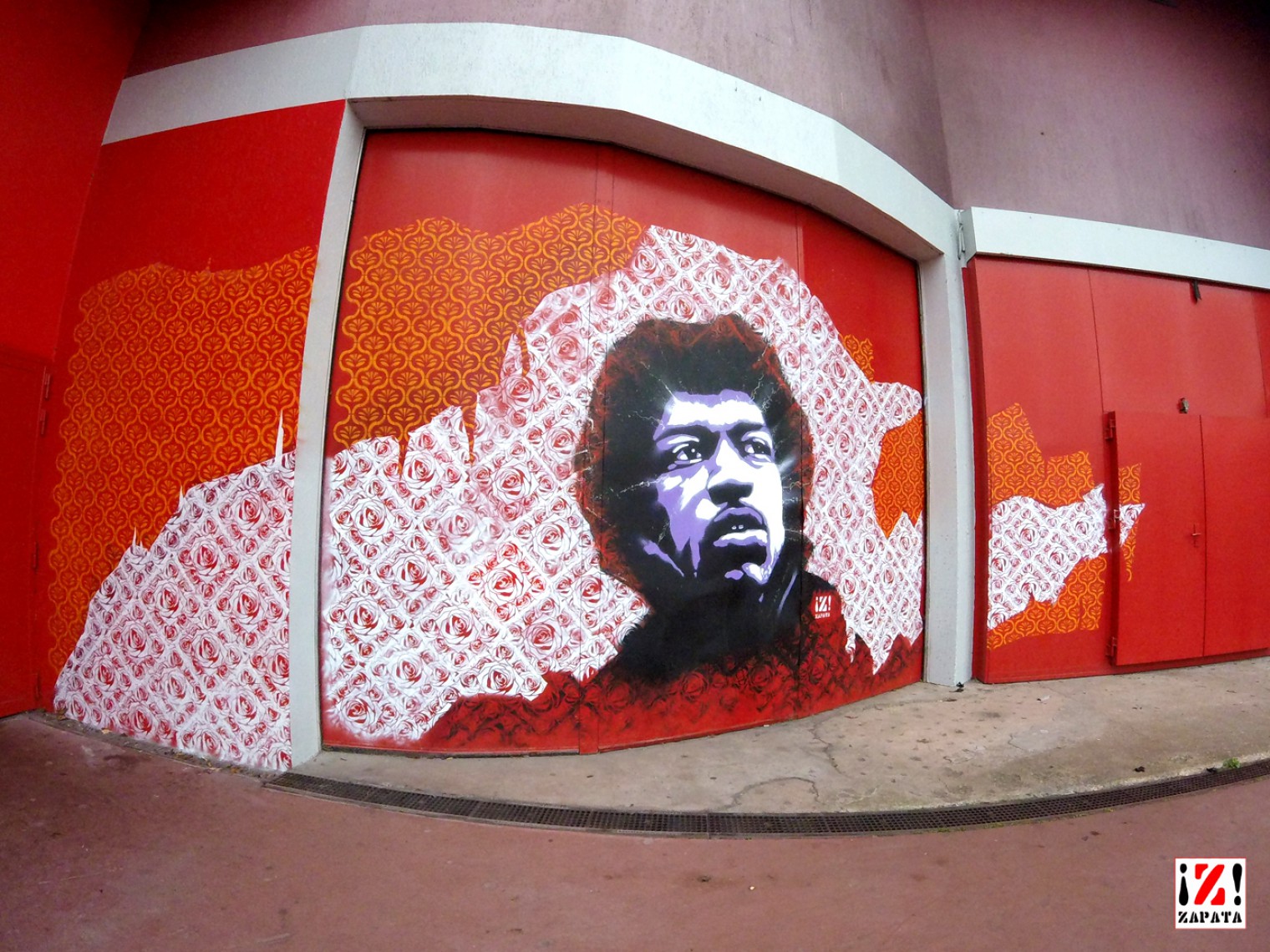Jimi Hendrix - Street art © Zapata